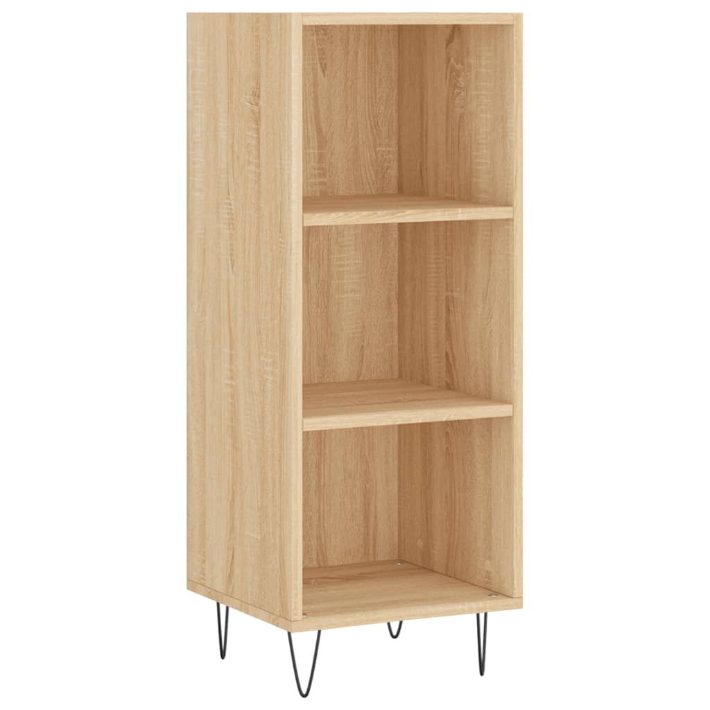 vidaXL Μπουφές Sonoma δρυς 34,5 x 34 x 180 εκ. από Επεξεργασμένο Ξύλο