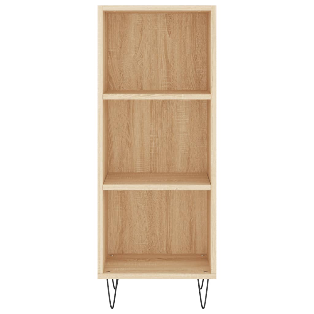 vidaXL Μπουφές Sonoma δρυς 34,5 x 34 x 180 εκ. από Επεξεργασμένο Ξύλο