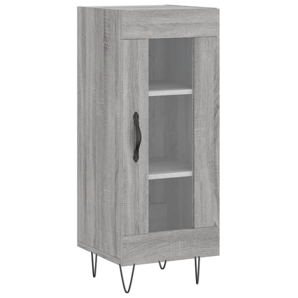 vidaXL Μπουφές Sonoma Γκρι 34,5 x 34 x 180 εκ. από Επεξεργασμένο Ξύλο