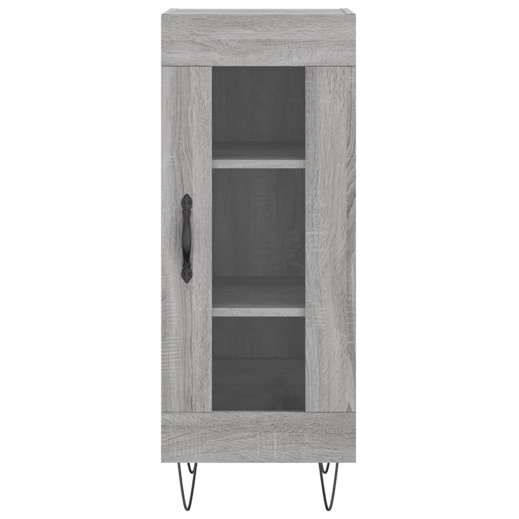 vidaXL Μπουφές Sonoma Γκρι 34,5 x 34 x 180 εκ. από Επεξεργασμένο Ξύλο