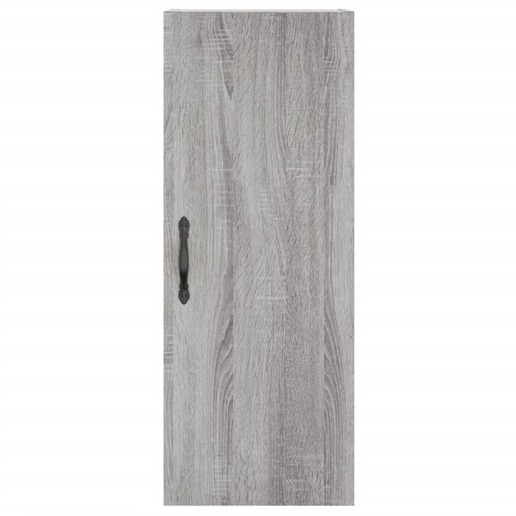 vidaXL Μπουφές Sonoma Γκρι 34,5 x 34 x 180 εκ. από Επεξεργασμένο Ξύλο