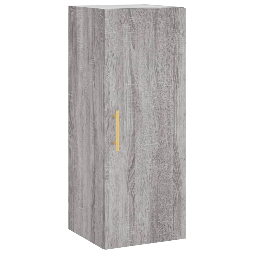 vidaXL Μπουφές Sonoma Γκρι 34,5 x 34 x 180 εκ. από Επεξεργασμένο Ξύλο