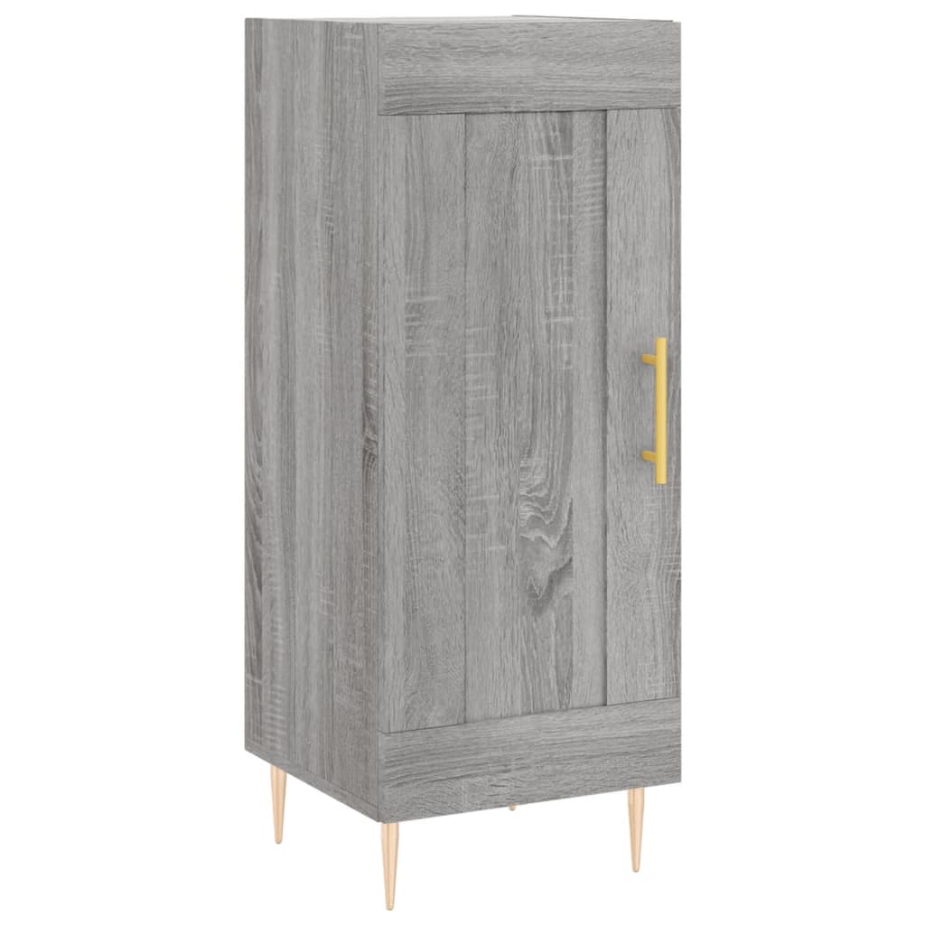 vidaXL Μπουφές Sonoma Γκρι 34,5 x 34 x 180 εκ. από Επεξεργασμένο Ξύλο