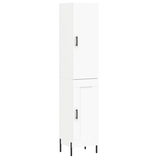 vidaXL Ντουλάπι Λευκό 34,5 x 34 x 180 εκ. από Επεξεργασμένο Ξύλο