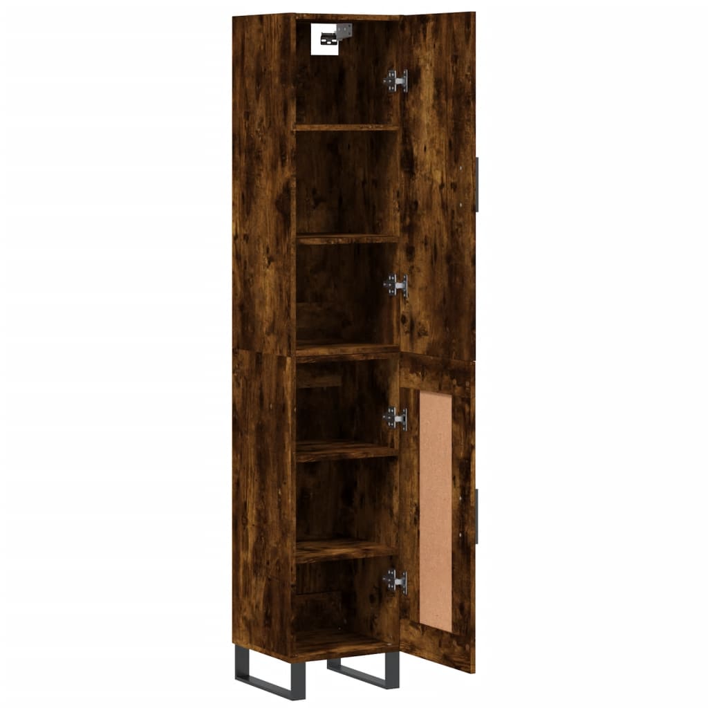 vidaXL Ντουλάπι Καπνιστή δρυς 34,5x34x180 εκ. από Επεξεργασμένο Ξύλο