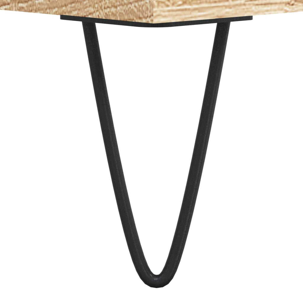 vidaXL Μπουφές Sonoma δρυς 34,5 x 34 x 180 εκ. από Επεξεργασμένο Ξύλο