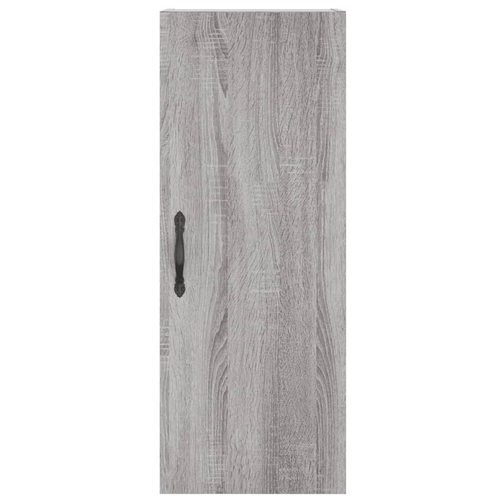 vidaXL Μπουφές Sonoma Γκρι 34,5 x 34 x 180 εκ. από Επεξεργασμένο Ξύλο