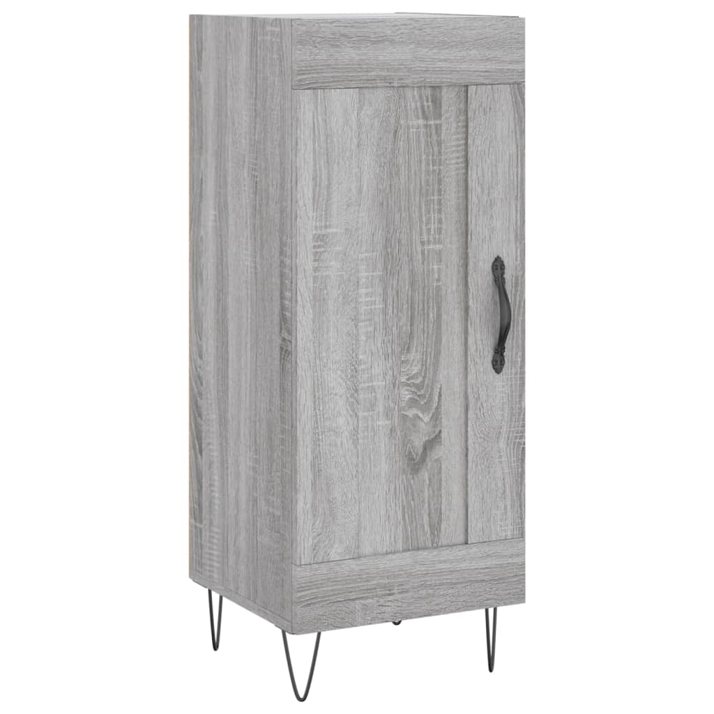vidaXL Μπουφές Sonoma Γκρι 34,5 x 34 x 180 εκ. από Επεξεργασμένο Ξύλο