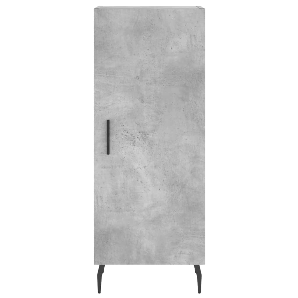 vidaXL Ντουλάπι Γκρι Σκυροδέματος 34,5x34x180 εκ. Επεξεργασμένο Ξύλο