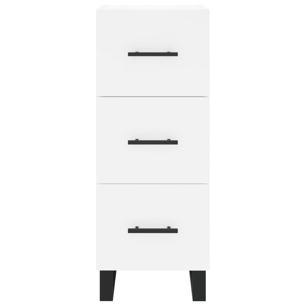 vidaXL Ντουλάπι Λευκό 34,5 x 34 x 180 εκ. από Επεξεργασμένο Ξύλο