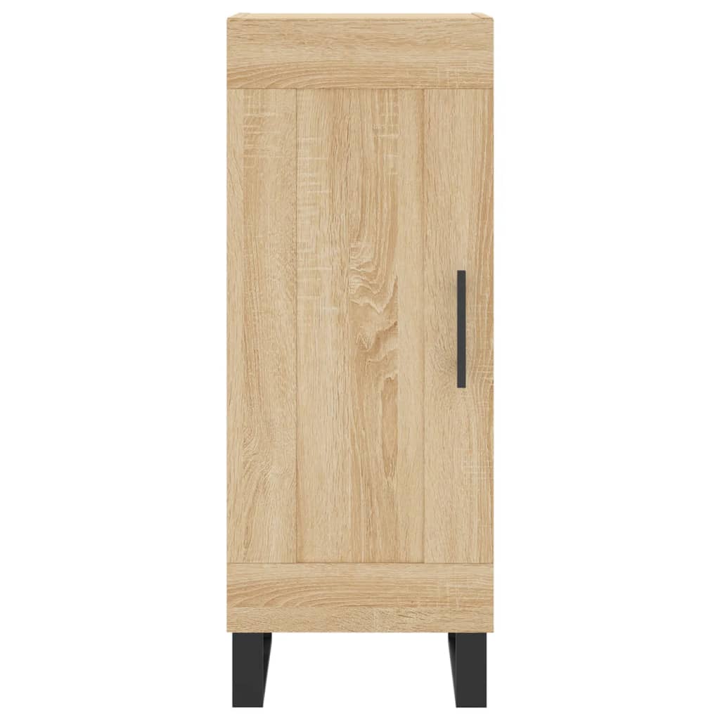 vidaXL Μπουφές Sonoma δρυς 34,5 x 34 x 180 εκ. από Επεξεργασμένο Ξύλο