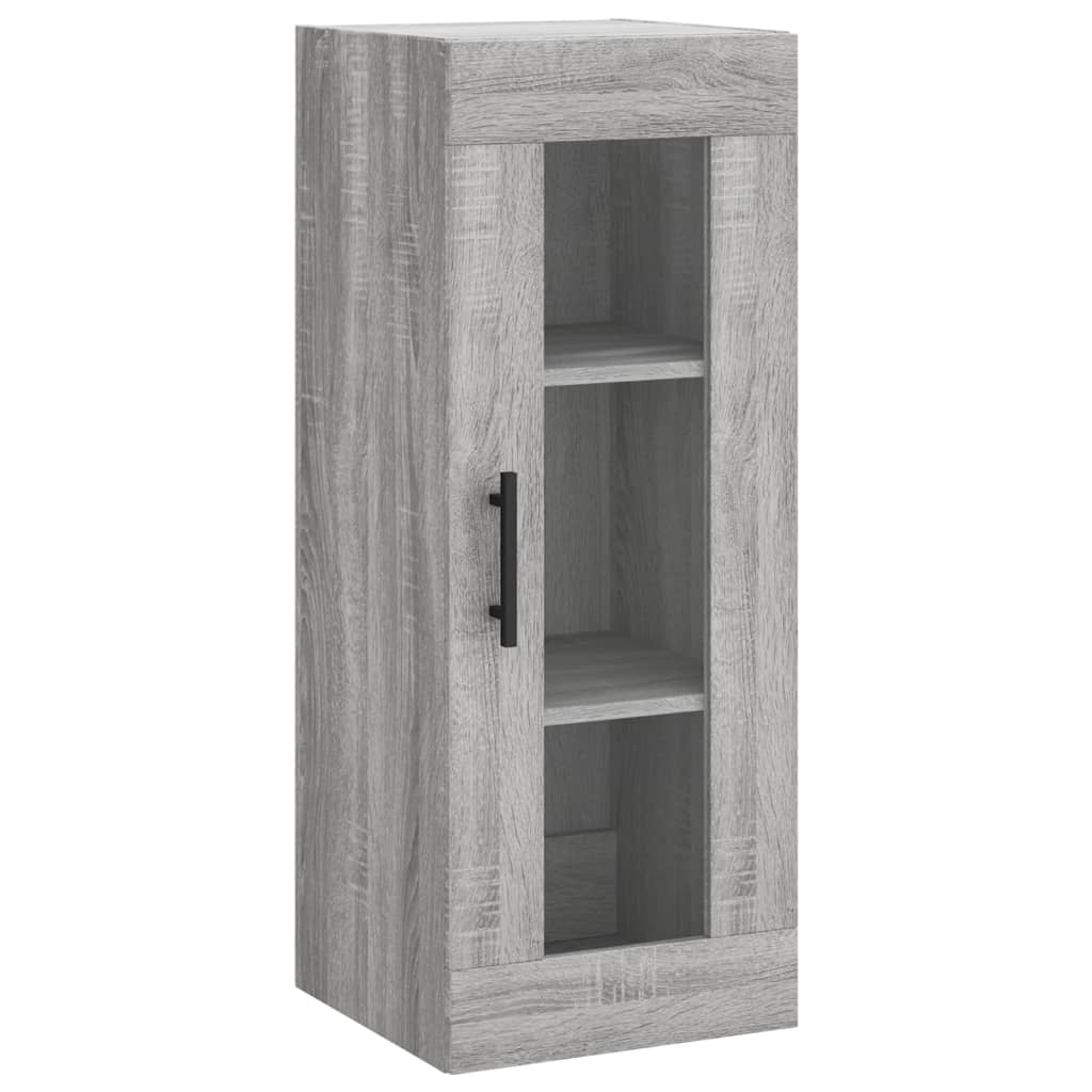 vidaXL Μπουφές Sonoma Γκρι 34,5 x 34 x 180 εκ. από Επεξεργασμένο Ξύλο