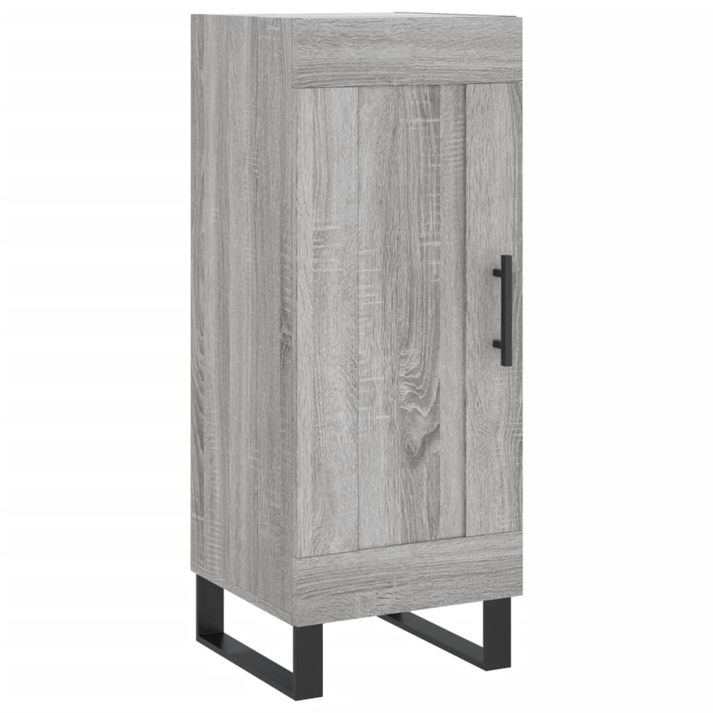 vidaXL Μπουφές Sonoma Γκρι 34,5 x 34 x 180 εκ. από Επεξεργασμένο Ξύλο