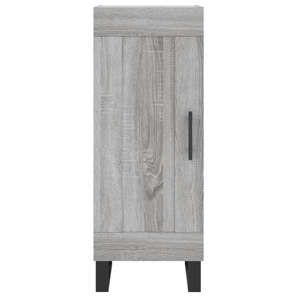 vidaXL Μπουφές Sonoma Γκρι 34,5 x 34 x 180 εκ. από Επεξεργασμένο Ξύλο