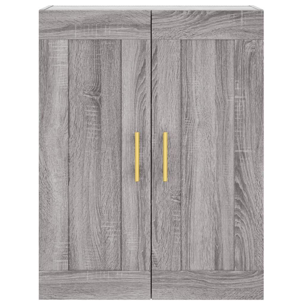vidaXL Ντουλάπι Γκρι Sonoma 69,5 x 34 x 180 εκ. Επεξεργασμένο Ξύλο