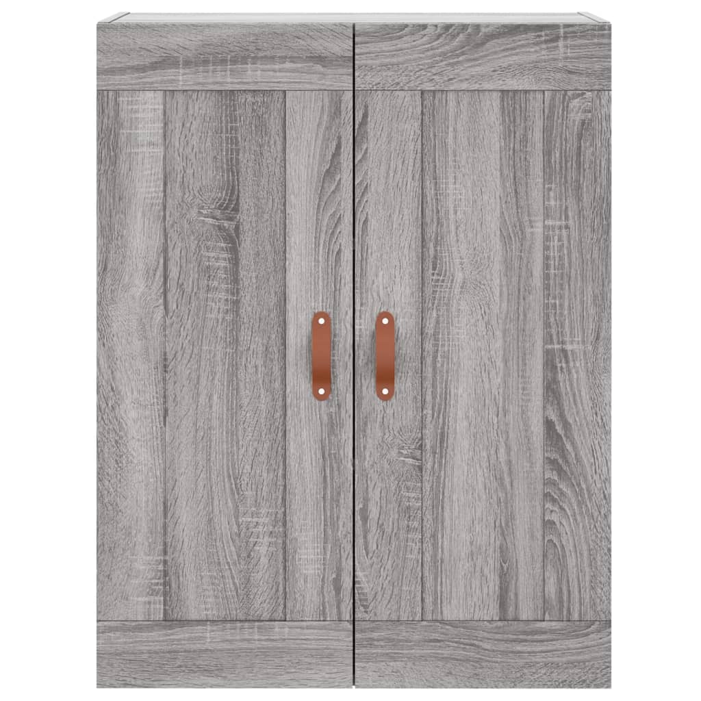 vidaXL Ντουλάπι Γκρι Sonoma 69,5 x 34 x 180 εκ. Επεξεργασμένο Ξύλο