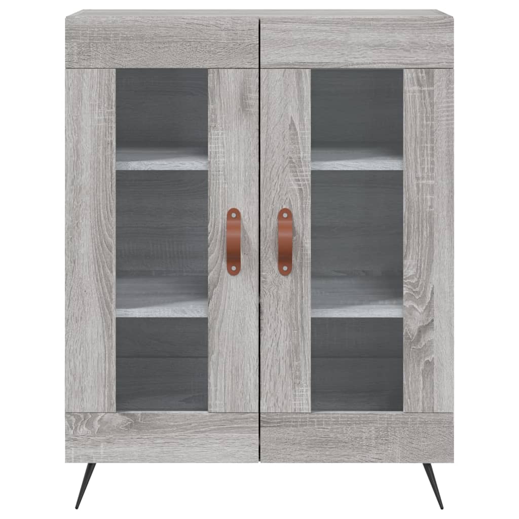 vidaXL Ντουλάπι Γκρι Sonoma 69,5 x 34 x 180 εκ. Επεξεργασμένο Ξύλο