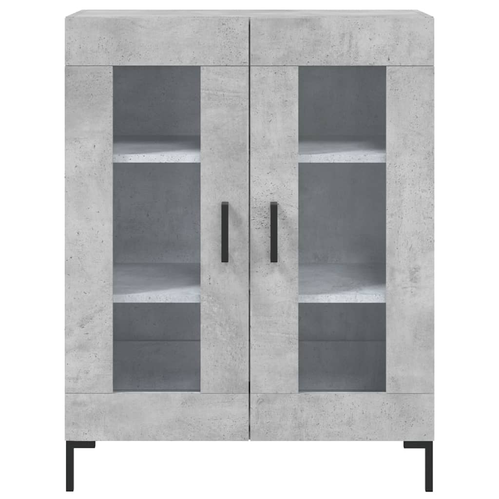 vidaXL Ντουλάπι Γκρι Σκυροδέματος 69,5x34x180 εκ. Επεξεργασμένο Ξύλο