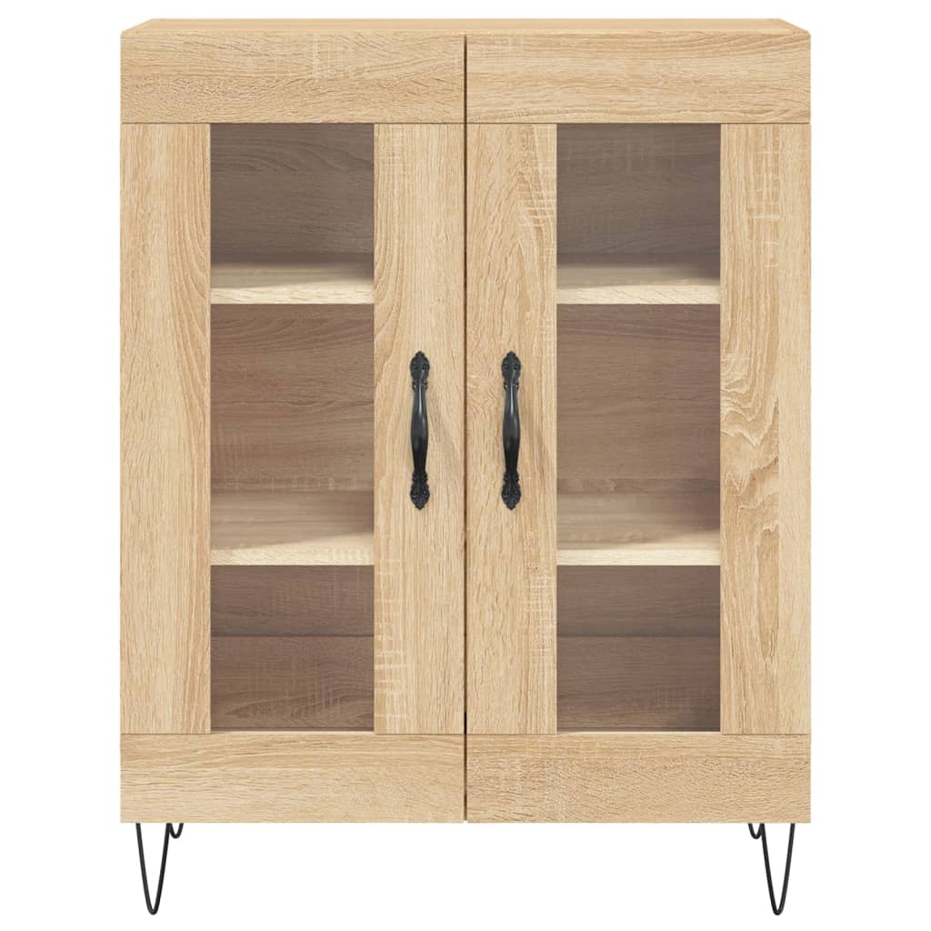 vidaXL Ντουλάπι Sonoma δρυς 69,5 x 34 x 180 εκ. από Επεξεργασμένο Ξύλο