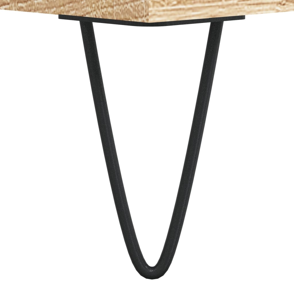 vidaXL Ντουλάπι Sonoma δρυς 69,5 x 34 x 180 εκ. από Επεξεργασμένο Ξύλο