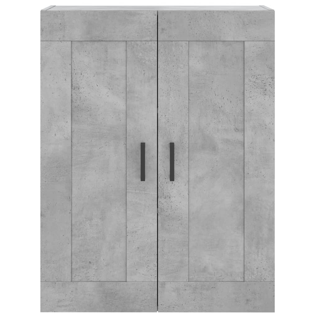 vidaXL Ντουλάπι Γκρι Σκυροδέματος 69,5x34x180 εκ. Επεξεργασμένο Ξύλο