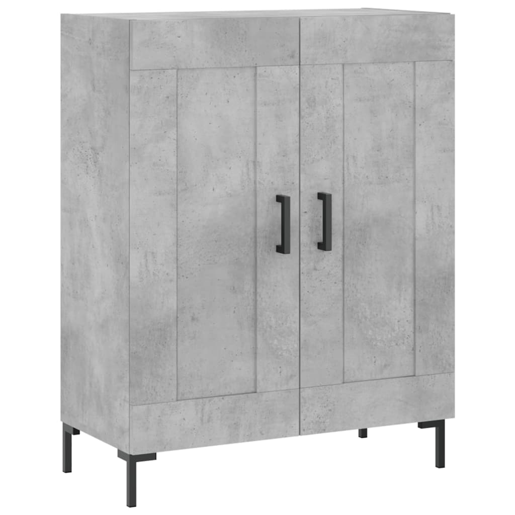 vidaXL Ντουλάπι Γκρι Σκυροδέματος 69,5x34x180 εκ. Επεξεργασμένο Ξύλο