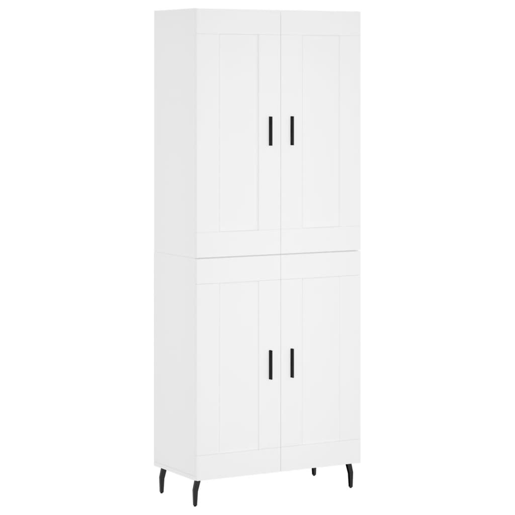 vidaXL Ντουλάπι Λευκό 69,5x34x180 εκ. από Επεξεργασμένο Ξύλο