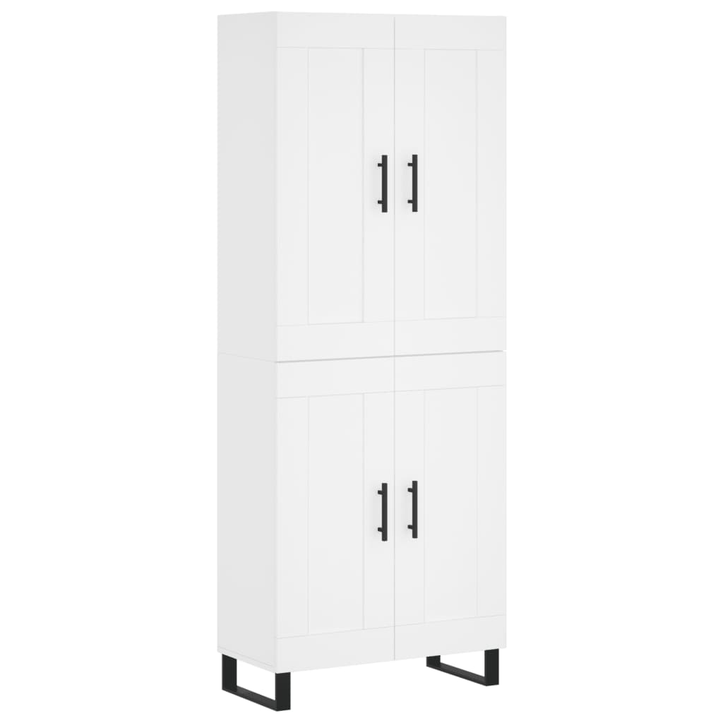 vidaXL Ντουλάπι Λευκό 69,5x34x180 εκ. από Επεξεργασμένο Ξύλο