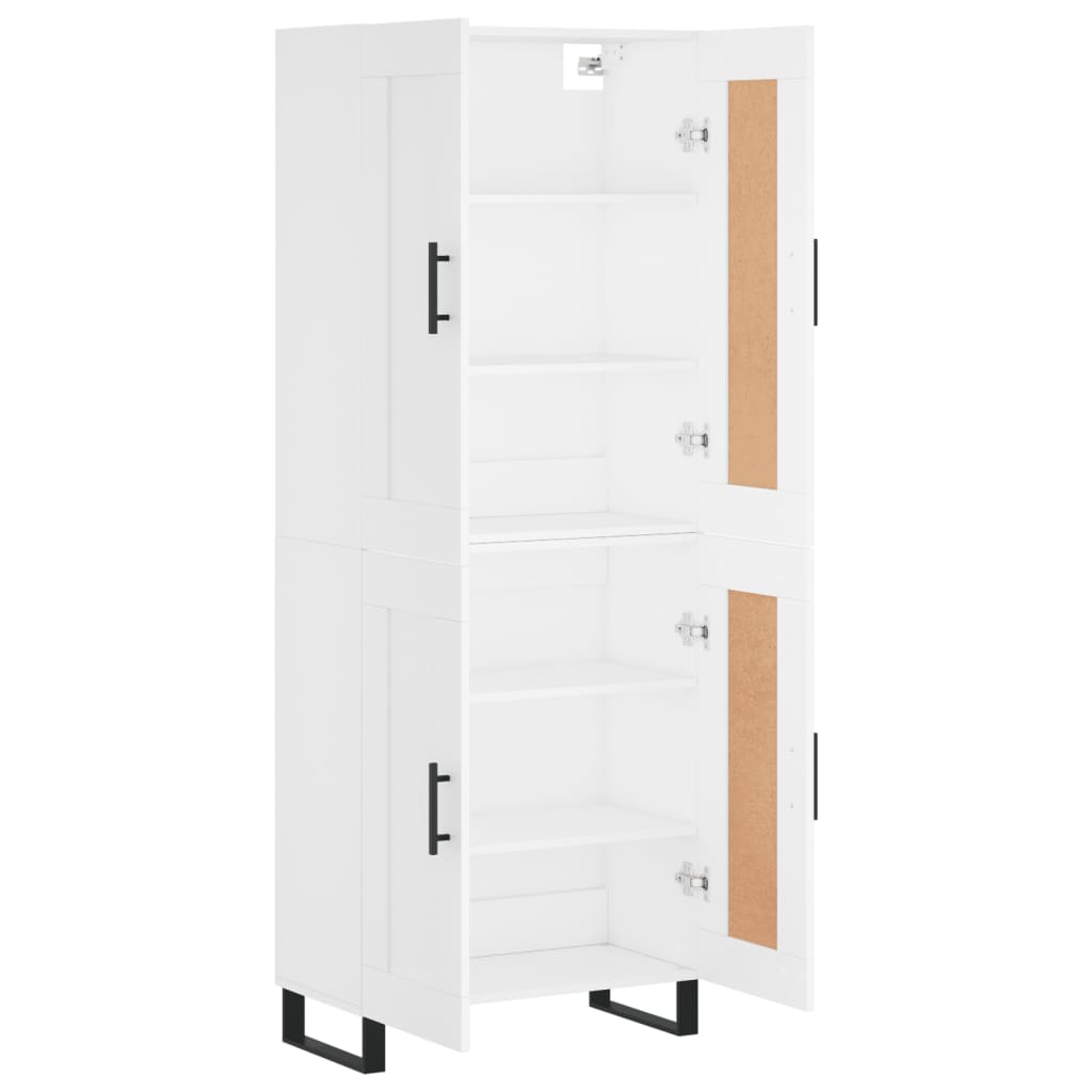 vidaXL Ντουλάπι Λευκό 69,5x34x180 εκ. από Επεξεργασμένο Ξύλο