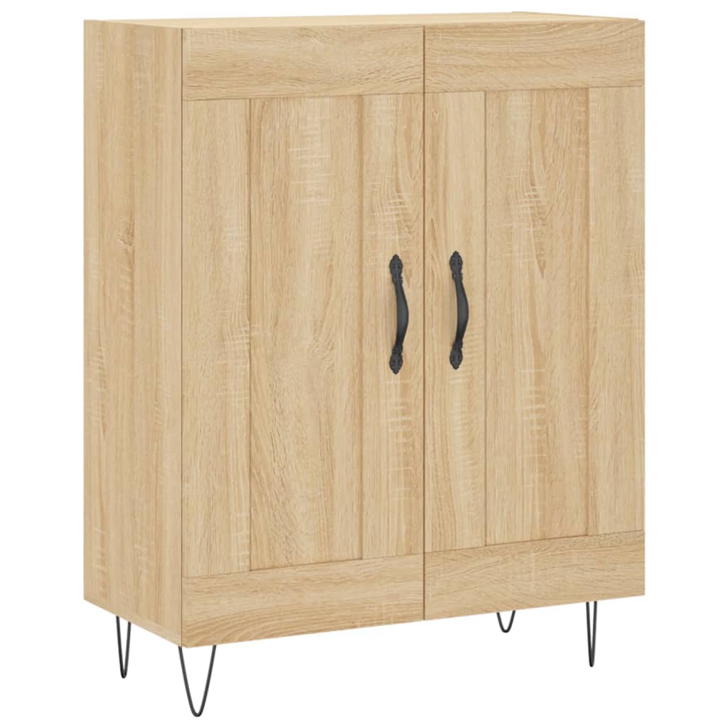 vidaXL Ντουλάπι Sonoma δρυς 69,5 x 34 x 180 εκ. από Επεξεργασμένο Ξύλο