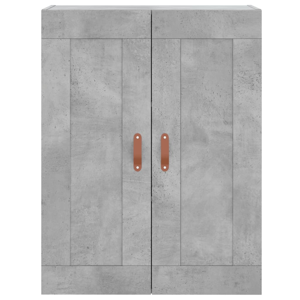 vidaXL Ντουλάπι Γκρι Σκυροδέματος 69,5x34x180 εκ. Επεξεργασμένο Ξύλο