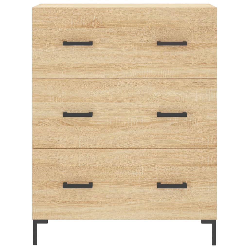 vidaXL Ντουλάπι Sonoma δρυς 69,5 x 34 x 180 εκ. από Επεξεργασμένο Ξύλο