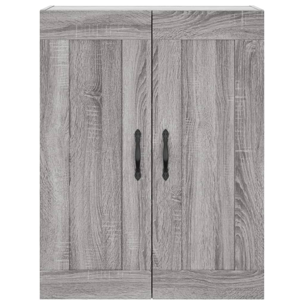vidaXL Ντουλάπι Γκρι Sonoma 69,5 x 34 x 180 εκ. Επεξεργασμένο Ξύλο
