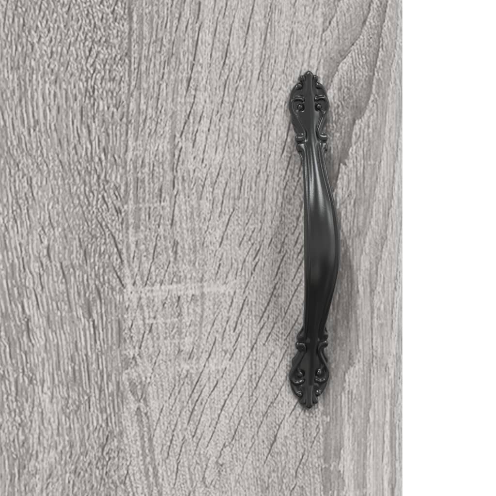 vidaXL Ντουλάπι Γκρι Sonoma 69,5 x 34 x 180 εκ. Επεξεργασμένο Ξύλο