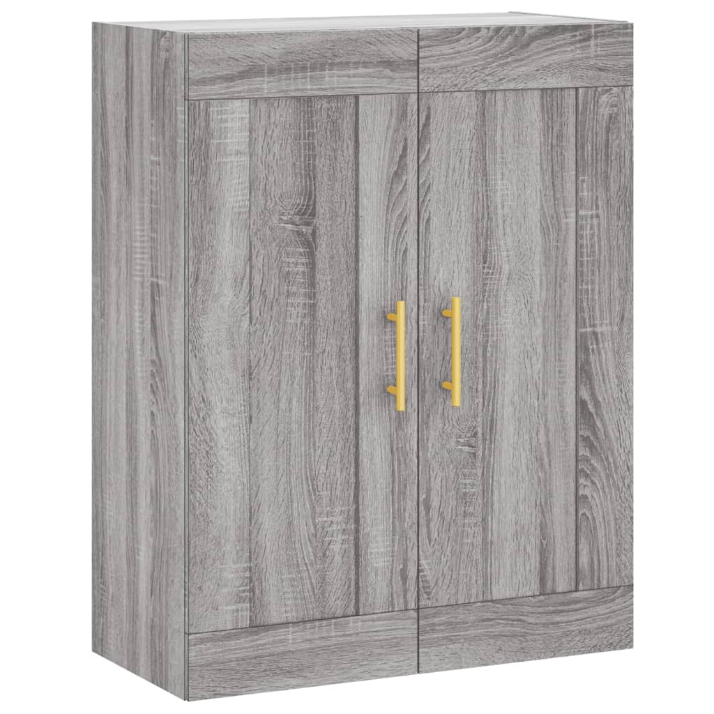 vidaXL Ντουλάπι Γκρι Sonoma 69,5 x 34 x 180 εκ. Επεξεργασμένο Ξύλο