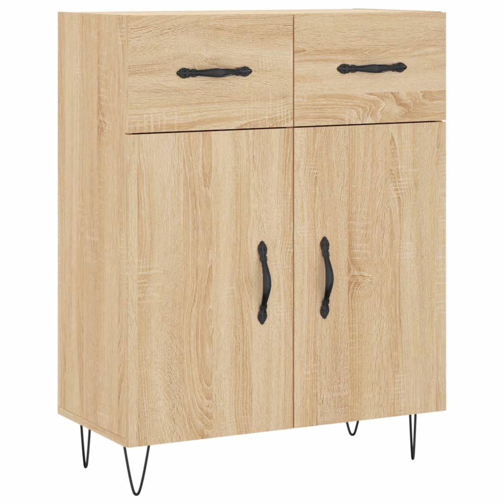 vidaXL Ντουλάπι Sonoma δρυς 69,5 x 34 x 180 εκ. από Επεξεργασμένο Ξύλο
