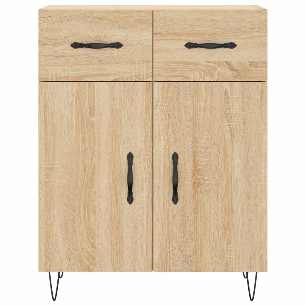 vidaXL Ντουλάπι Sonoma δρυς 69,5 x 34 x 180 εκ. από Επεξεργασμένο Ξύλο