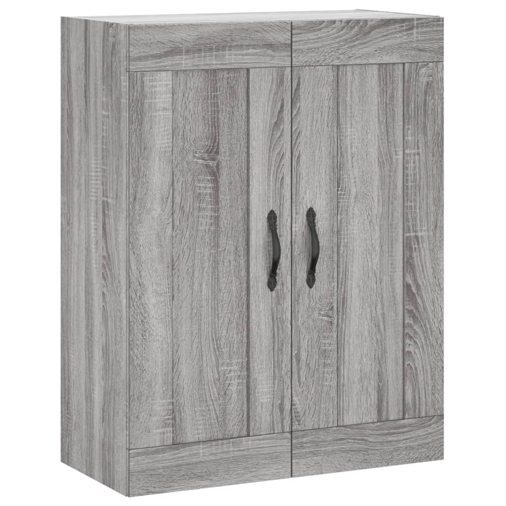vidaXL Ντουλάπι Γκρι Sonoma 69,5 x 34 x 180 εκ. Επεξεργασμένο Ξύλο
