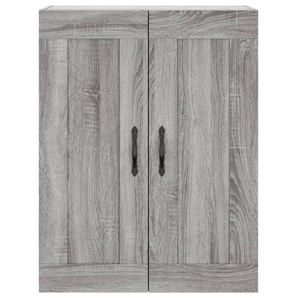 vidaXL Ντουλάπι Γκρι Sonoma 69,5 x 34 x 180 εκ. Επεξεργασμένο Ξύλο