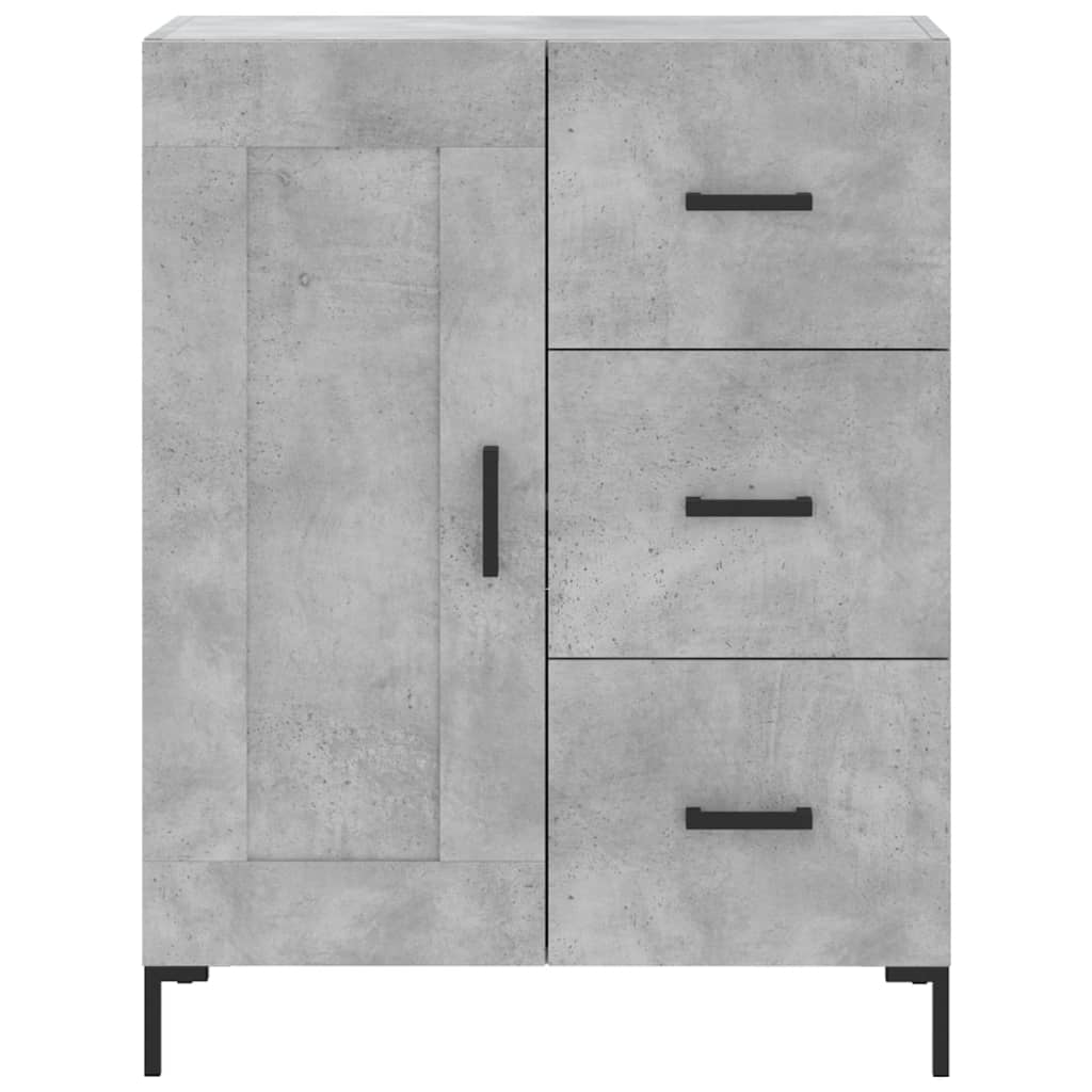 vidaXL Ντουλάπι Γκρι Σκυροδέματος 69,5x34x180 εκ. Επεξεργασμένο Ξύλο