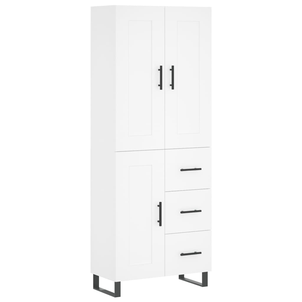 vidaXL Ντουλάπι Λευκό 69,5x34x180 εκ. από Επεξεργασμένο Ξύλο