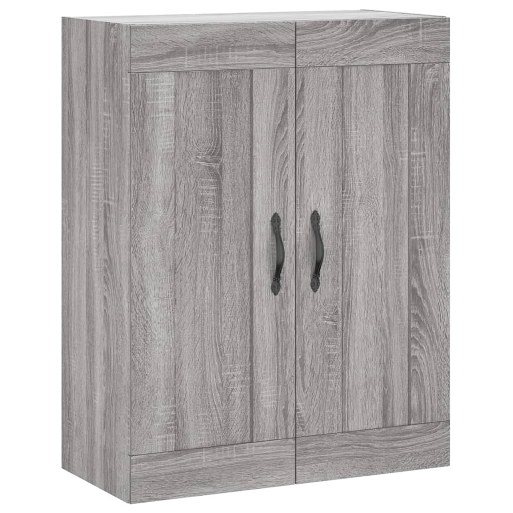 vidaXL Ντουλάπι Γκρι Sonoma 69,5 x 34 x 180 εκ. Επεξεργασμένο Ξύλο
