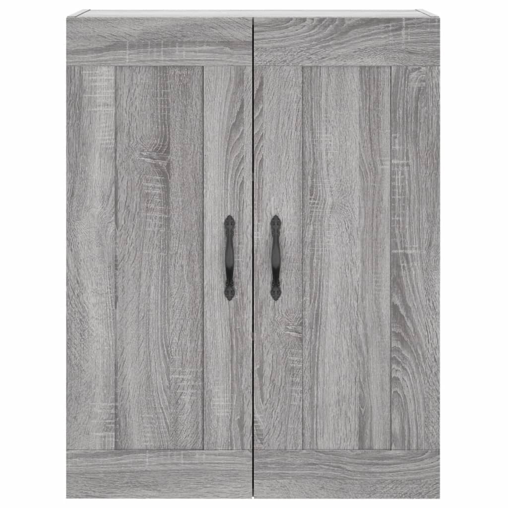 vidaXL Ντουλάπι Γκρι Sonoma 69,5 x 34 x 180 εκ. Επεξεργασμένο Ξύλο