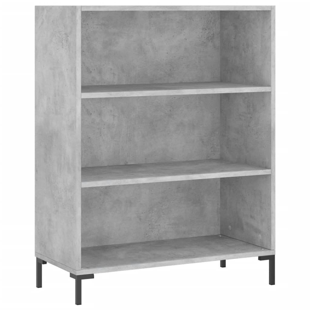 vidaXL Ντουλάπι Γκρι Σκυροδέματος 69,5x34x180 εκ. Επεξεργασμένο Ξύλο