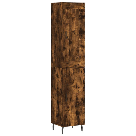 vidaXL Ντουλάπι Καπνιστή δρυς 34,5x34x180 εκ. από Επεξεργασμένο Ξύλο