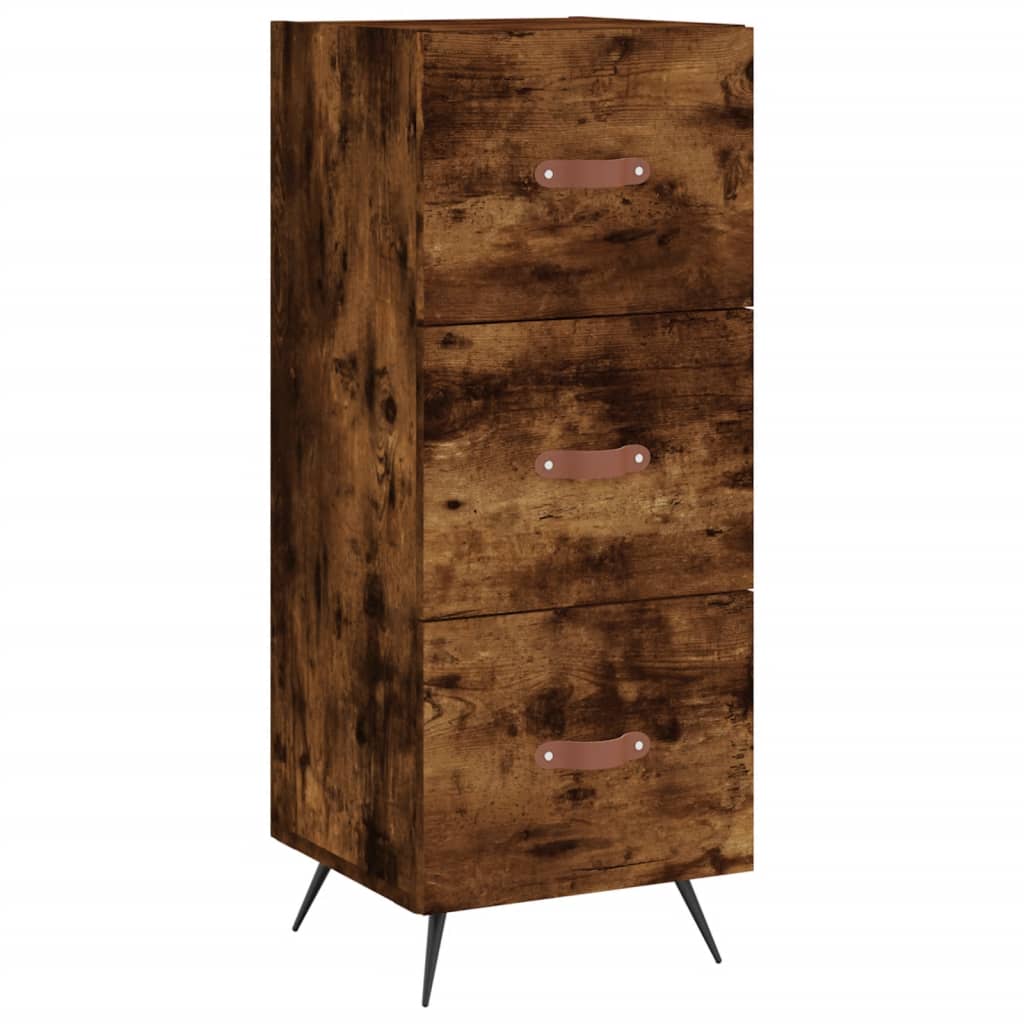 vidaXL Ντουλάπι Καπνιστή δρυς 34,5x34x180 εκ. από Επεξεργασμένο Ξύλο