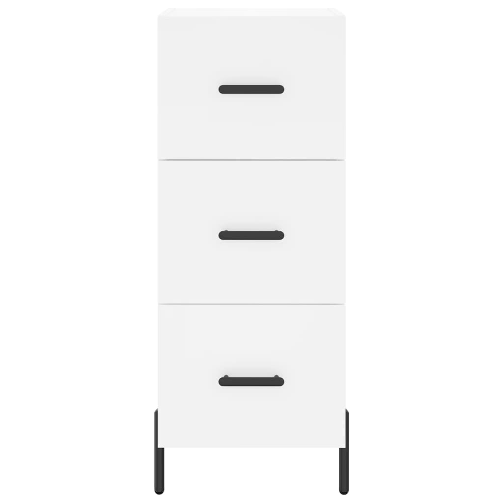 vidaXL Ντουλάπι Λευκό 34,5 x 34 x 180 εκ. από Επεξεργασμένο Ξύλο