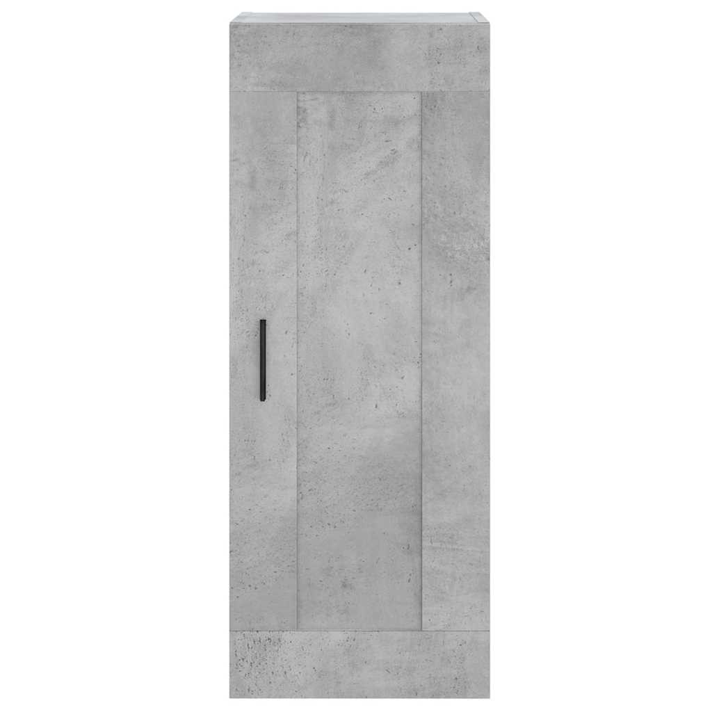 vidaXL Ντουλάπι Γκρι Σκυροδέματος 34,5x34x180 εκ. Επεξεργασμένο Ξύλο