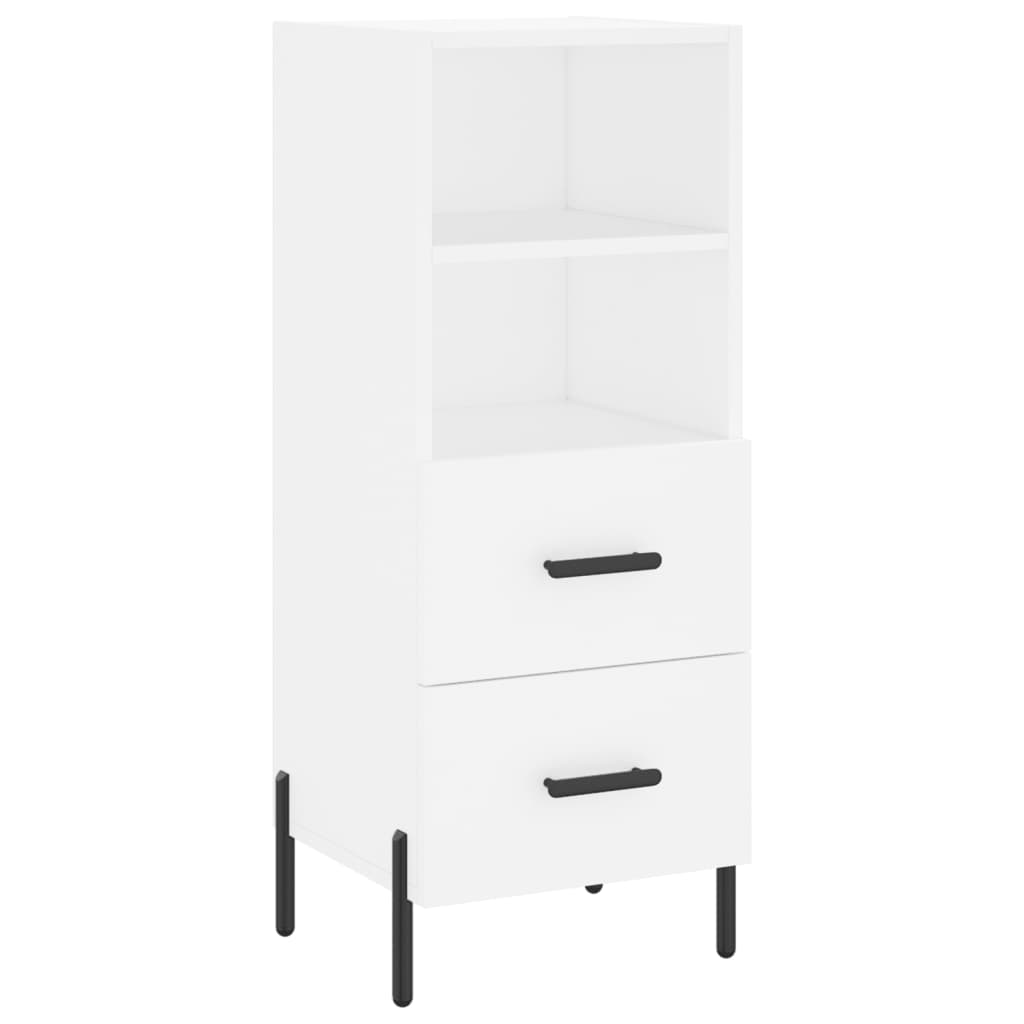 vidaXL Ντουλάπι Λευκό 34,5 x 34 x 180 εκ. από Επεξεργασμένο Ξύλο