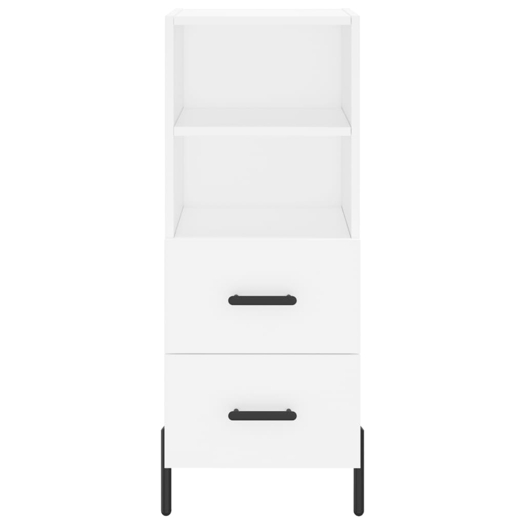 vidaXL Ντουλάπι Λευκό 34,5 x 34 x 180 εκ. από Επεξεργασμένο Ξύλο